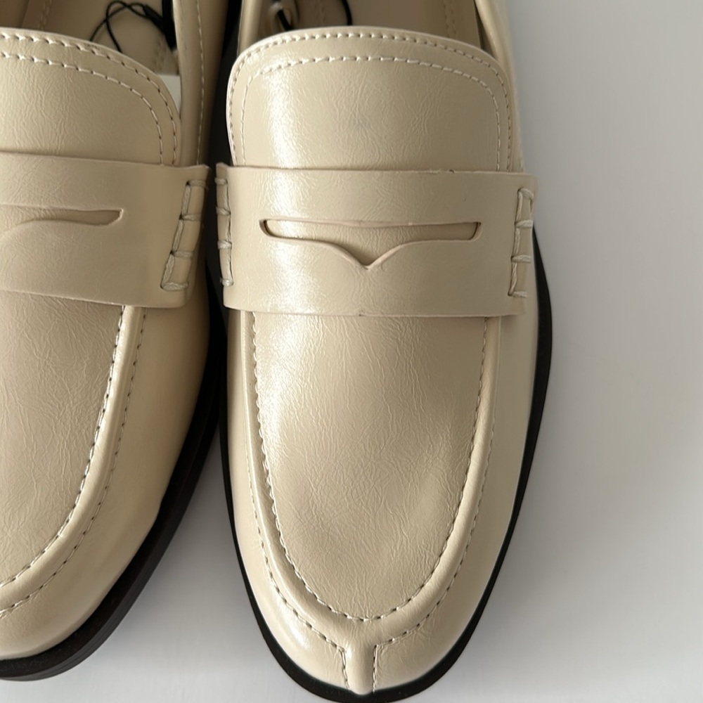 Zara Cream Women’s Loafers Size 8 - Picture 10 of 17